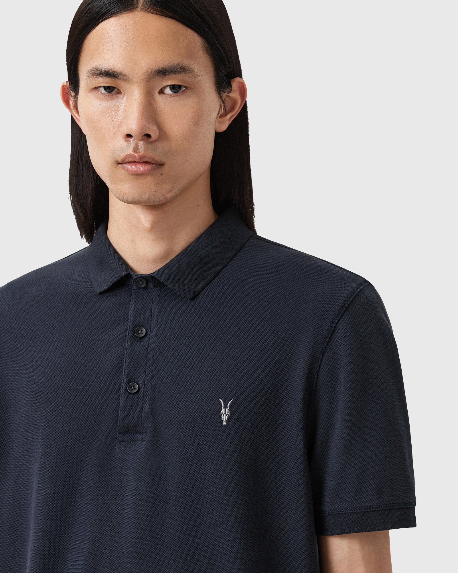 Dark Slate Gray מארז 2 חולצה פולו לגברים Reform ALLSAINTS