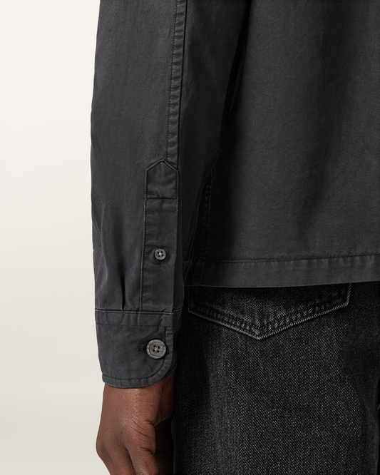 Beige חולצה מכופתרת ארוכה לגברים Rohdi LS ALLSAINTS