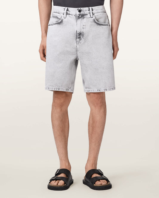 Antique White מכנסי ג׳ינס קצרים לגברים Lenny - Loose ALLSAINTS