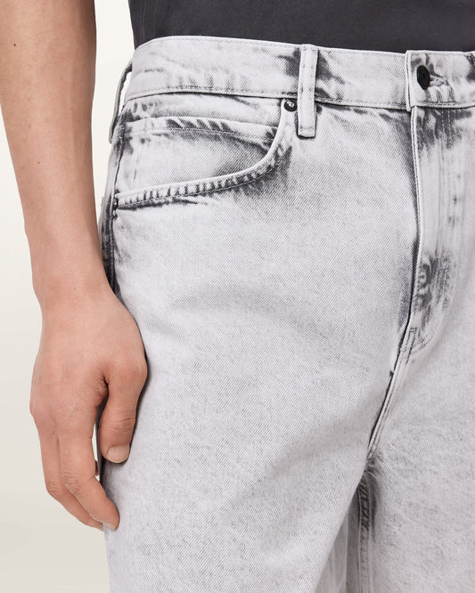Light Gray מכנסי ג׳ינס קצרים לגברים Lenny - Loose ALLSAINTS
