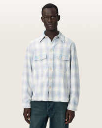 Lavender חולצה מכופתרת ארוכה לגברים Santos Ls Shirt ALLSAINTS