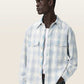 Lavender חולצה מכופתרת ארוכה לגברים Santos Ls Shirt ALLSAINTS