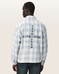 Lavender חולצה מכופתרת ארוכה לגברים Santos Ls Shirt ALLSAINTS