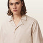 Light Gray חולצה מכופתרת רפויה לגברים Hudson ALLSAINTS