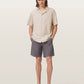 Light Gray חולצה מכופתרת רפויה לגברים Hudson ALLSAINTS