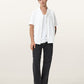 Antique White חולצה מכופתרת קצרה לגברים Hudson Ss Shirt ALLSAINTS