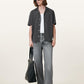 Seashell חולצה מכופתרת רפויה לגברים Hudson ALLSAINTS