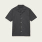 Dark Slate Gray חולצה מכופתרת רפויה לגברים Hudson ALLSAINTS