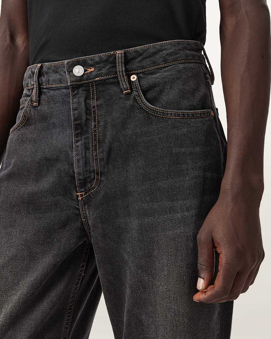 Dark Slate Gray ג'ינס ארוך לגברים Reid  - Straight Fit ALLSAINTS