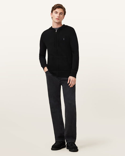 Beige קפוצ'ון לגברים Mode Merino Zip Up ALLSAINTS