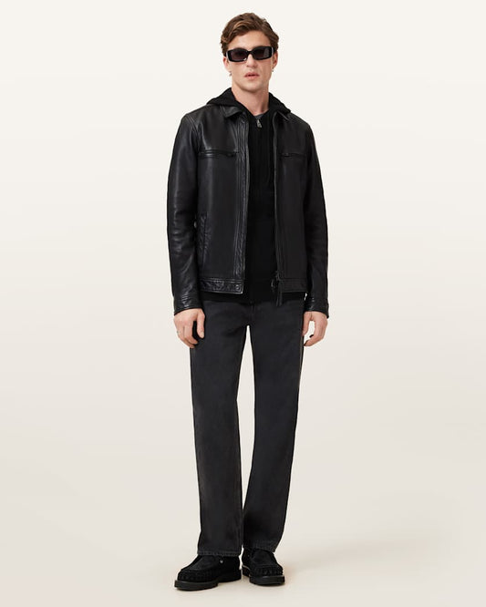 Beige קפוצ'ון לגברים Mode Merino Zip Up ALLSAINTS