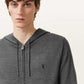 Dim Gray סווטשירט עם רוכסן לגברים Mode ALLSAINTS