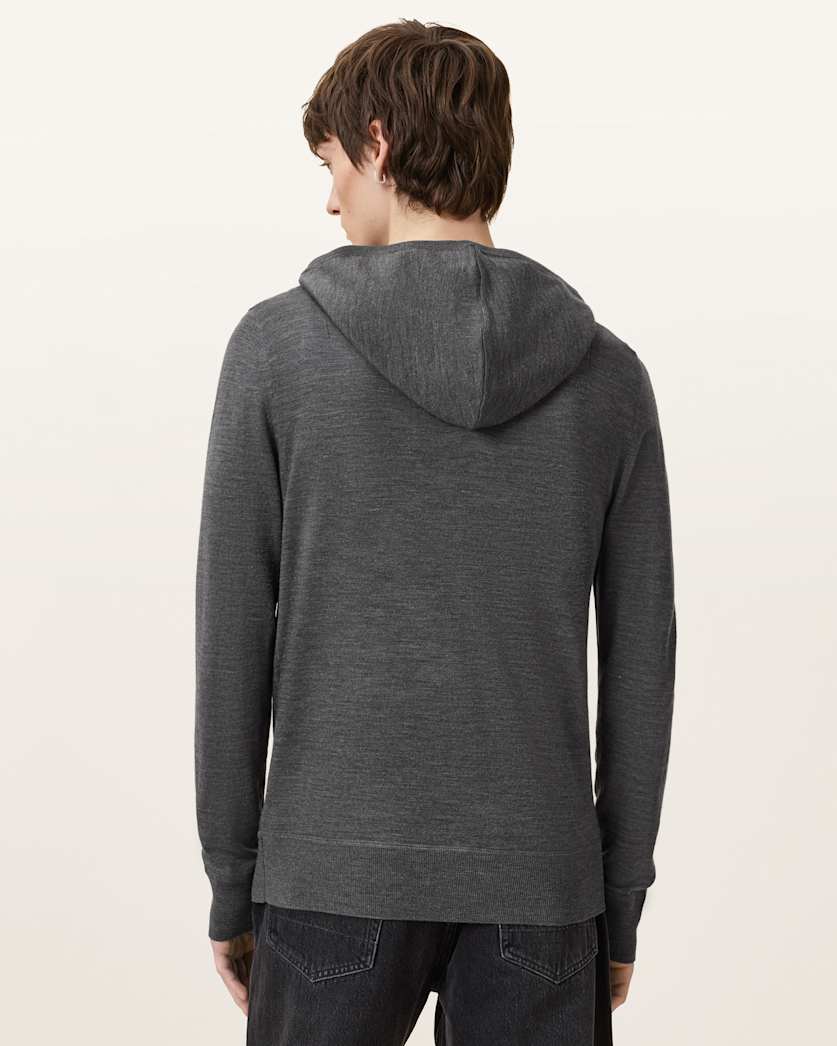 Dark Slate Gray סווטשירט עם רוכסן לגברים Mode ALLSAINTS