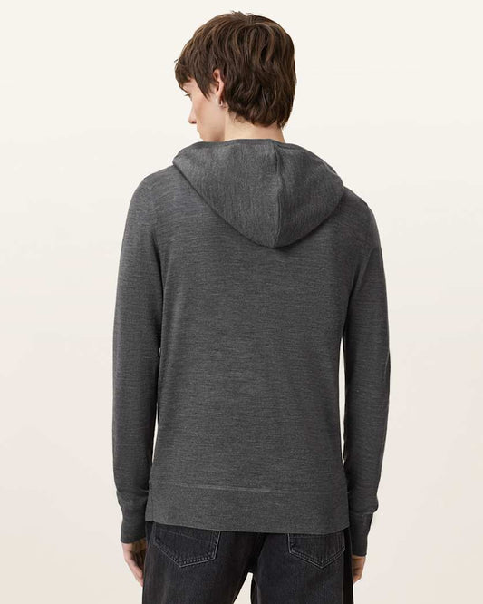 Dark Slate Gray סווטשירט עם רוכסן לגברים Mode ALLSAINTS