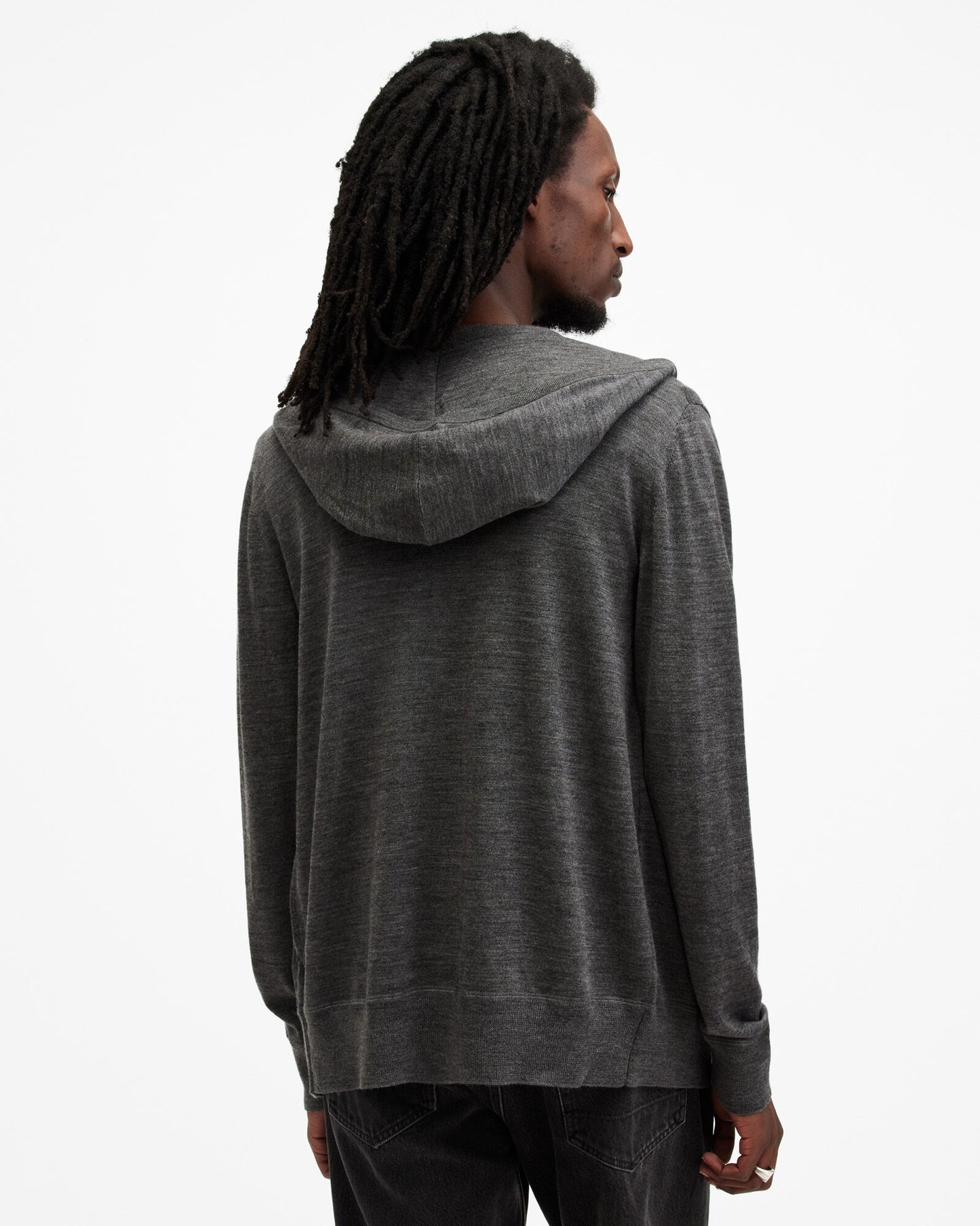 Dark Slate Gray קפוצ'ון לגברים Merino Zip ALLSAINTS