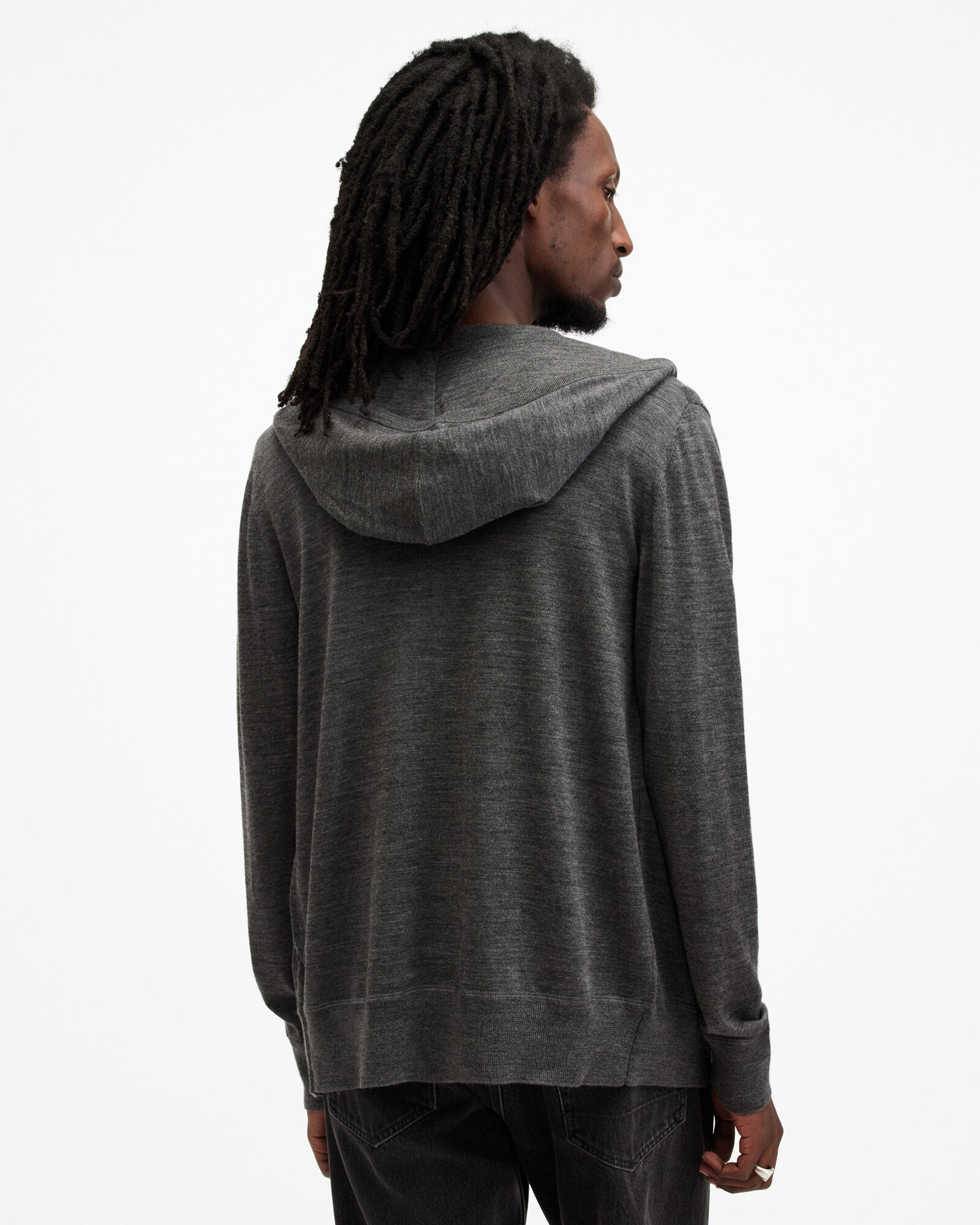 Dark Slate Gray קפוצ'ון לגברים Merino Zip ALLSAINTS