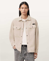 Gray חולצה מכופתרת ארוכה לגברים Castleford Jacket ALLSAINTS