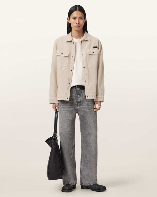 Seashell חולצה מכופתרת ארוכה לגברים Castleford Jacket ALLSAINTS
