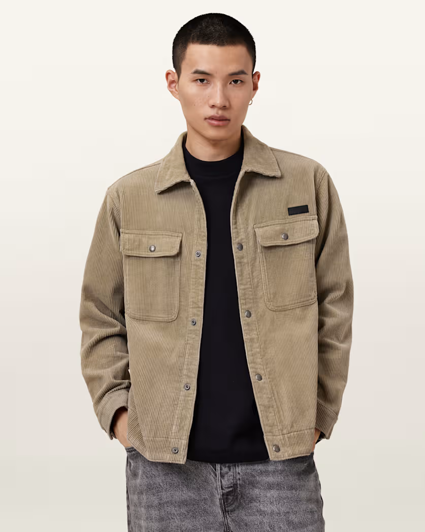 Beige ג'קט לגברים Castleford ALLSAINTS