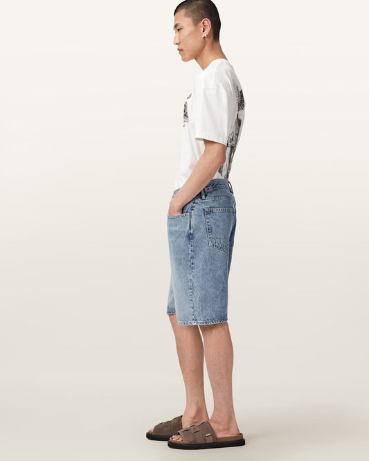 Antique White מכנסי ג׳ינס קצרים לגברים Jackson - Relaxed ALLSAINTS