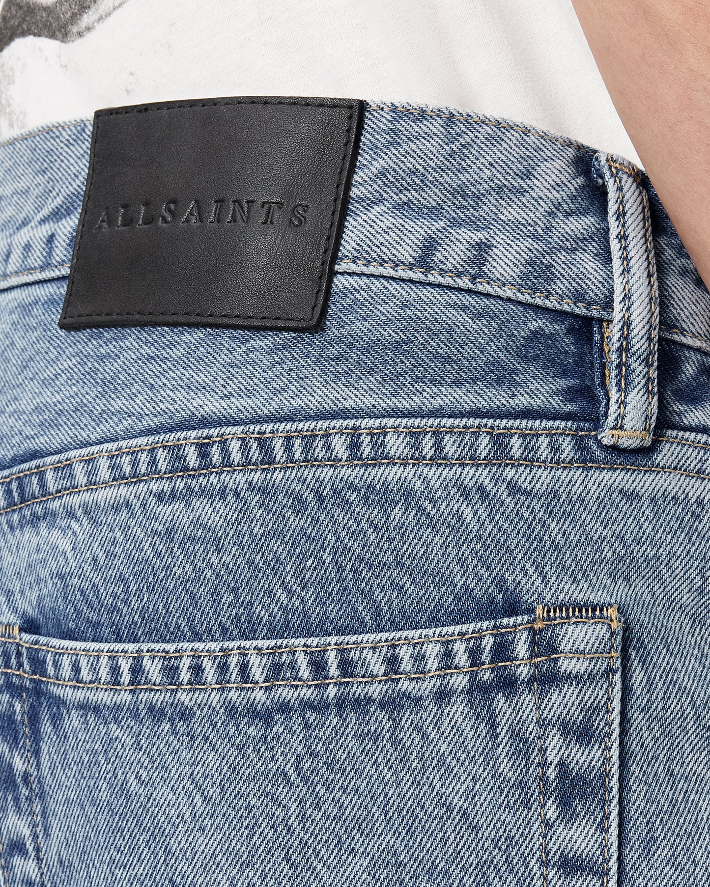 Light Slate Gray מכנסי ג׳ינס קצרים לגברים Jackson - Relaxed ALLSAINTS