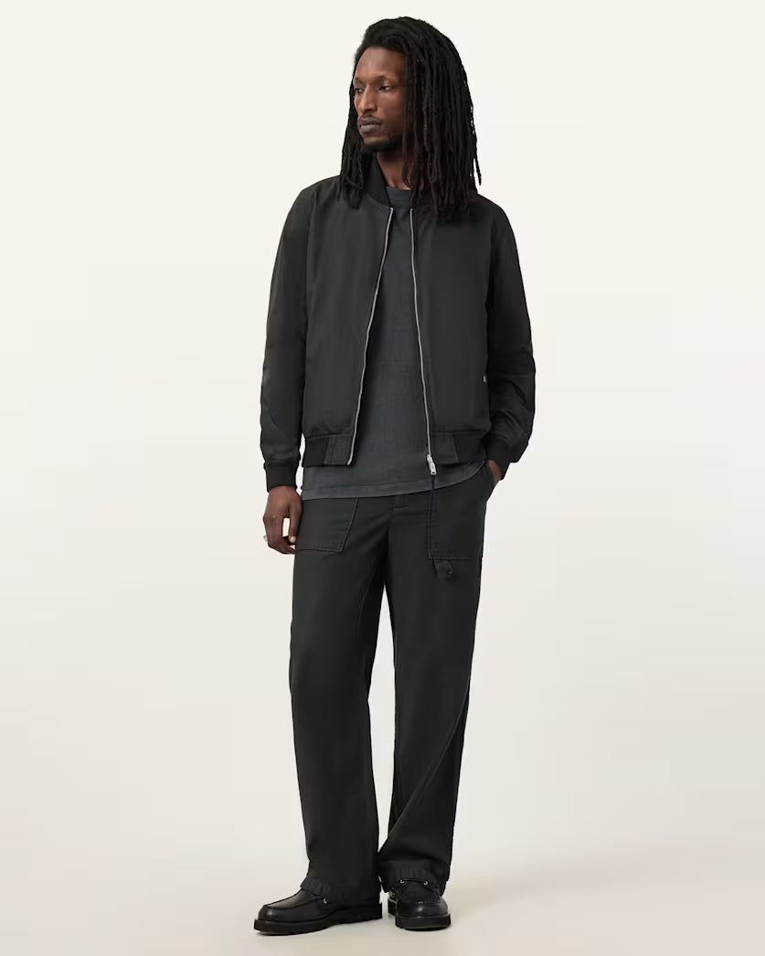 Dark Slate Gray ג'קט בומבר לגברים Bassett ALLSAINTS