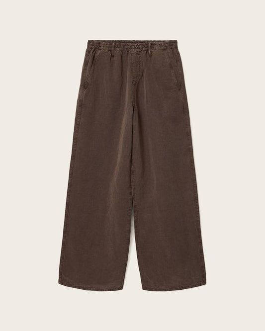 Dark Slate Gray מכנסי פשתן לגברים Korten ALLSAINTS