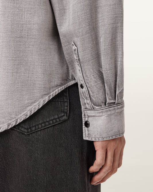 חולצה מכופתרת ארוכה לגברים Al Denim