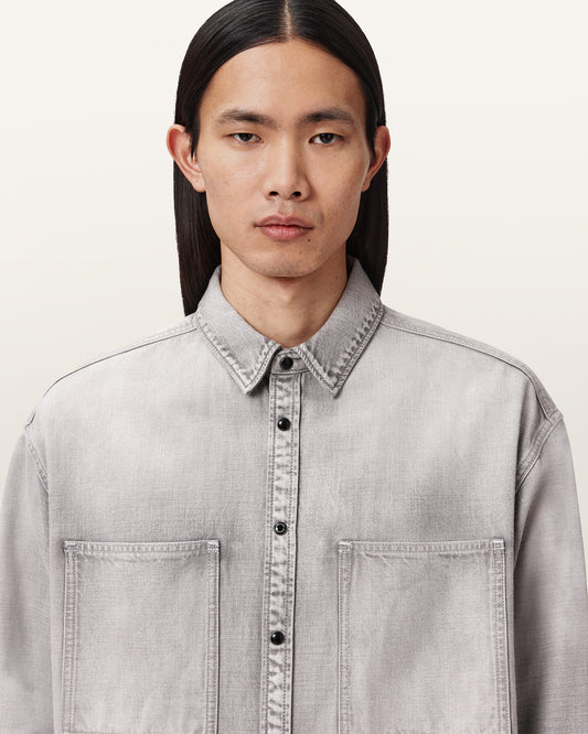 חולצה מכופתרת ארוכה לגברים Al Denim