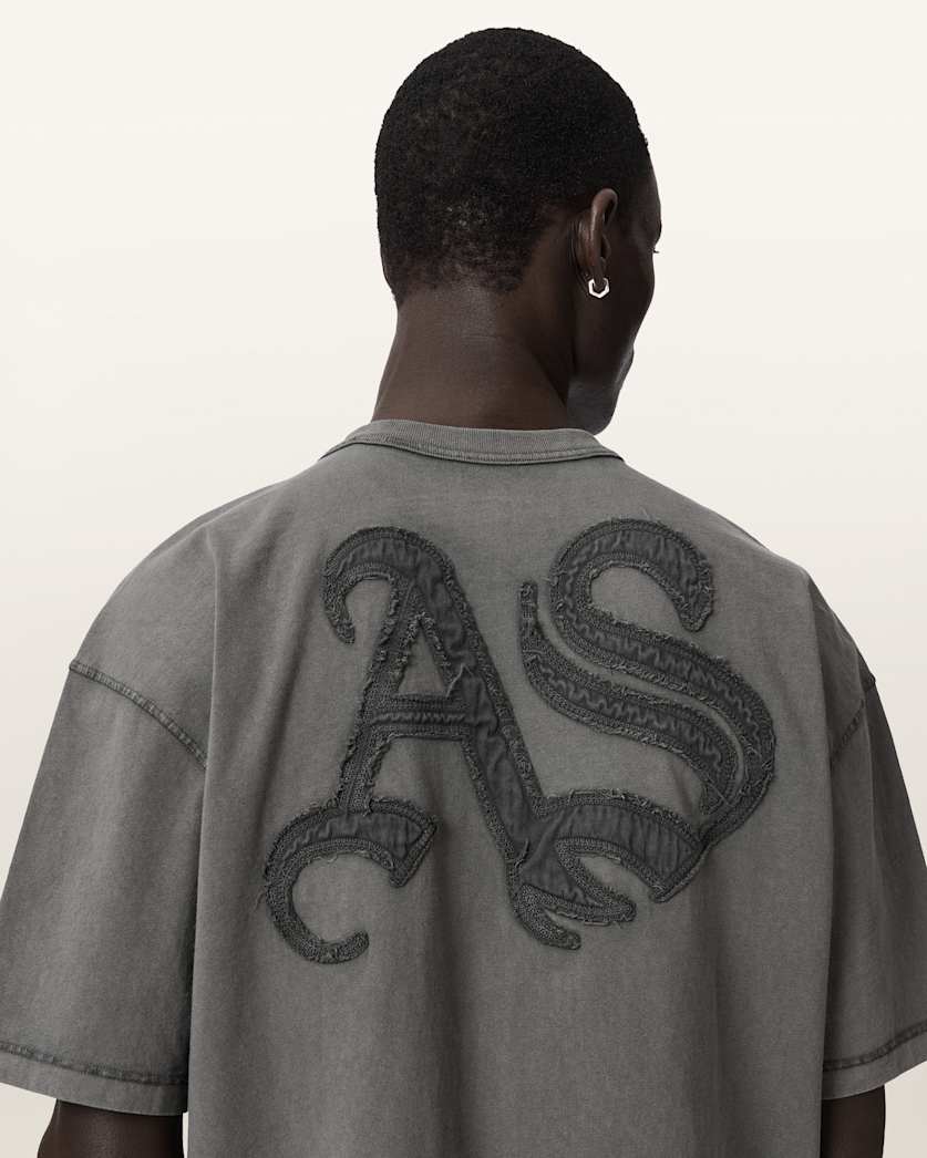 Seashell טי שירט קצרה לגברים Insignia Ss Crew ALLSAINTS