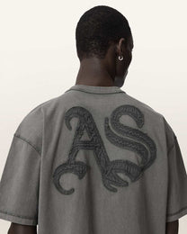 Seashell טי שירט קצרה לגברים Insignia Ss Crew ALLSAINTS