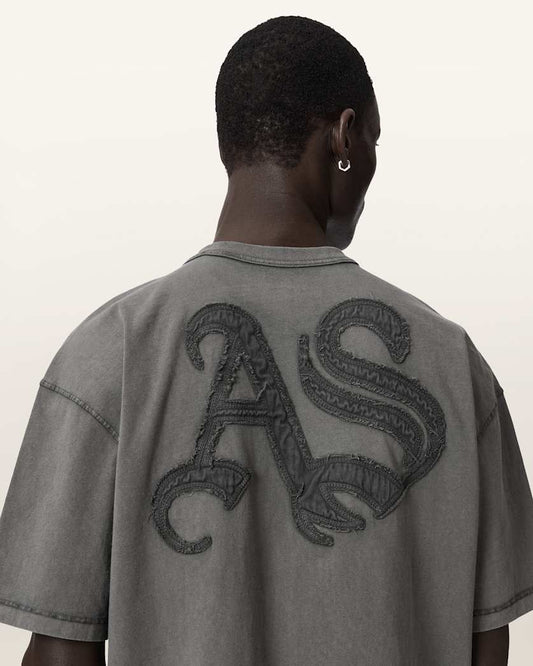Seashell טי שירט קצרה לגברים Insignia Ss Crew ALLSAINTS