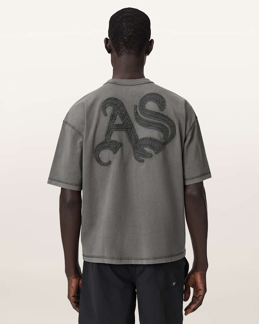 Seashell טי שירט קצרה לגברים Insignia Ss Crew ALLSAINTS