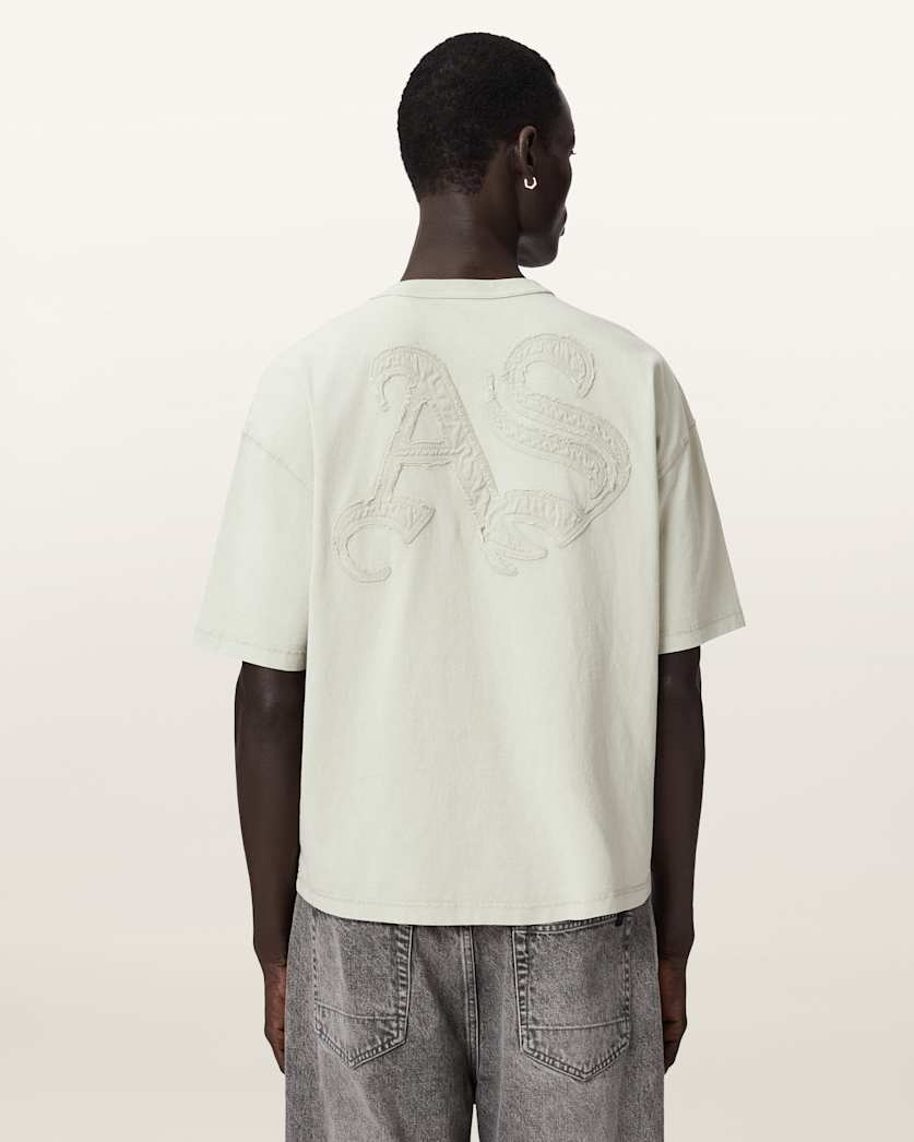 Seashell טי שירט קצרה לגברים Insignia Ss Crew ALLSAINTS