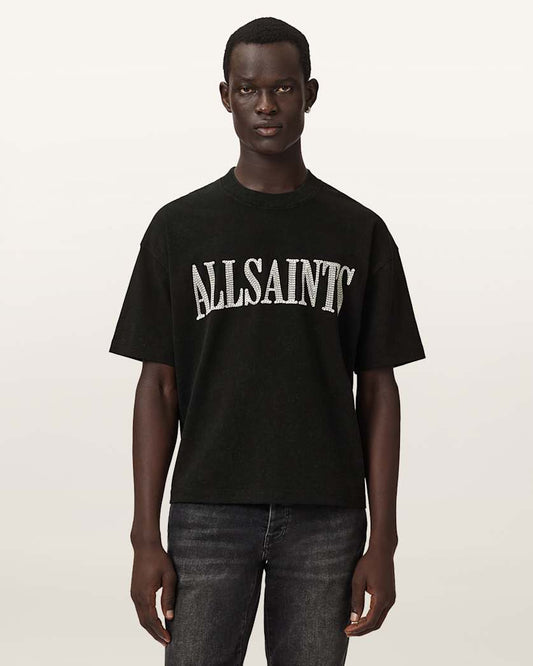 Black טי שירט לגברים Dash ALLSAINTS