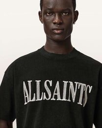 Black טי שירט לגברים Dash ALLSAINTS