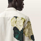 Antique White חולצת פשתן קצרה לגברים Nouvelle ALLSAINTS