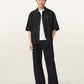 Antique White חולצה מכופתרת קצרה לגברים Circe Oversized ALLSAINTS