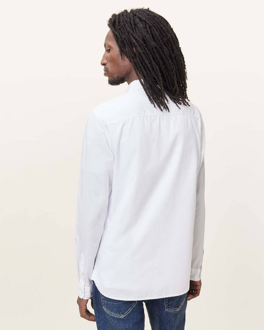 Beige חולצה מכופתרת ארוכה לגברים Amante ALLSAINTS