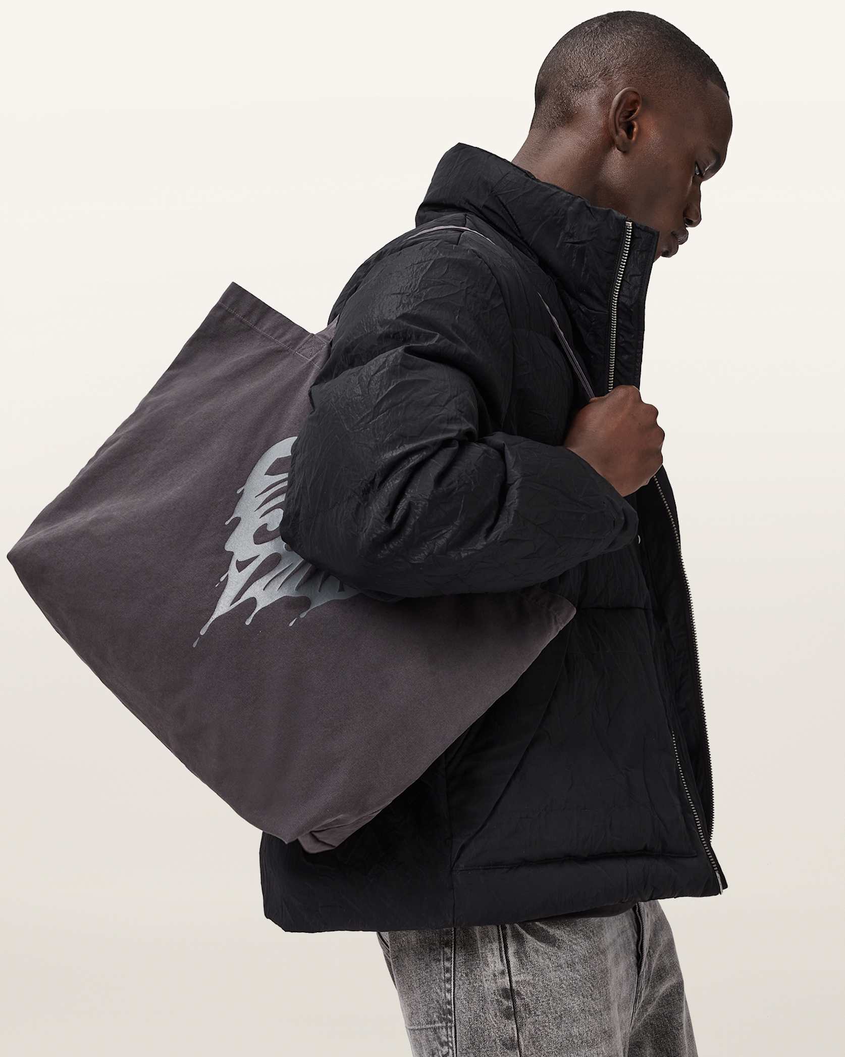 Antique White תיק צד לגברים / נשים Tripp Tote ALLSAINTS