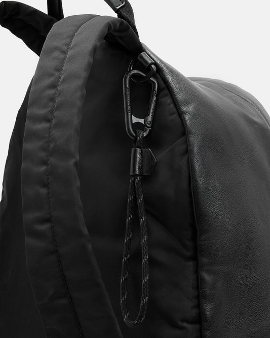 Black תיק גב מעור Carabiner ALLSAINTS