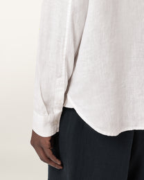 Lavender חולצת מכופתרת ארוכה פשתן לגברים Loom ALLSAINTS
