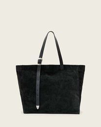 Black תיק צד לגברים/נשים  Haven Suede Tote ALLSAINTS