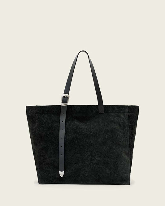 Black תיק צד לגברים/נשים  Haven Suede Tote ALLSAINTS