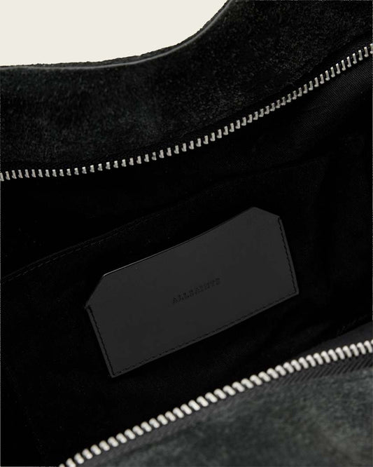 Black תיק צד לגברים/נשים  Haven Suede Tote ALLSAINTS