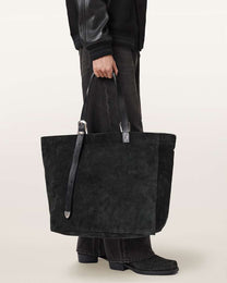 Dark Slate Gray תיק צד לגברים/נשים  Haven Suede Tote ALLSAINTS