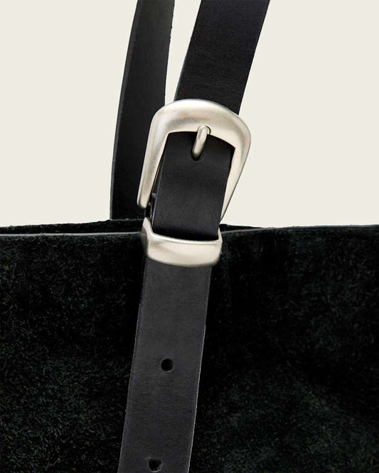 Black תיק צד לגברים/נשים  Haven Suede Tote ALLSAINTS
