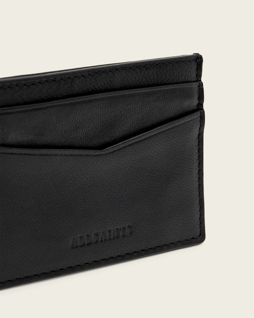 Dark Slate Gray מחזיק כרטיסים מעור לגברים Delph ALLSAINTS