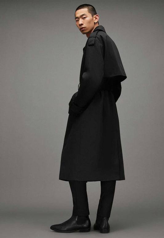 Dim Gray מעיל טרנץ' לגברים Spencer ALLSAINTS