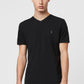 Black טי שירט קצרה עם מפתח V  לגברים Tonic ALLSAINTS